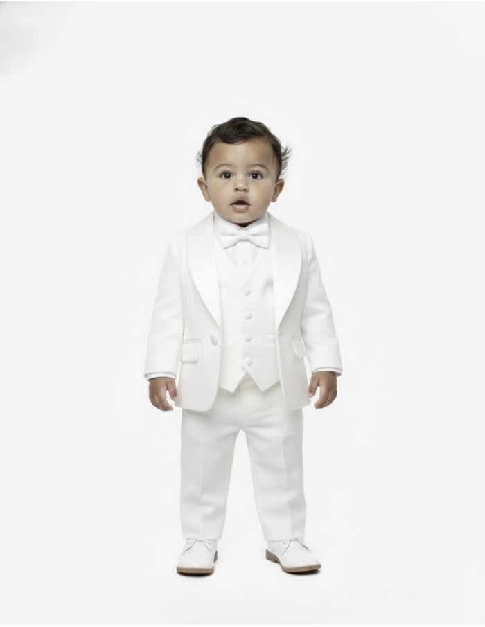 COSTUME BLANC 5 PIÈCES - BÉBÉ
