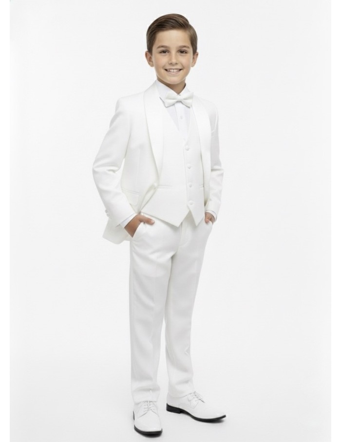 COSTUME BLANC 5 PIÈCES - GARÇON