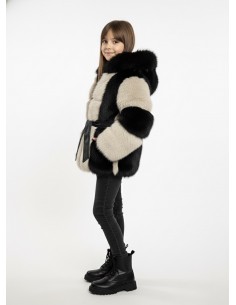 PARKA EN FOURRURE BLANC ET... 2