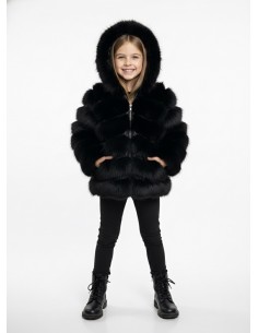 Doudoune Fourrure Noir...