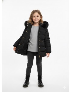 Doudoune noire à capuche... 2