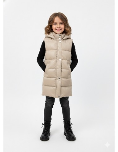 Doudoune longue sans manches en...