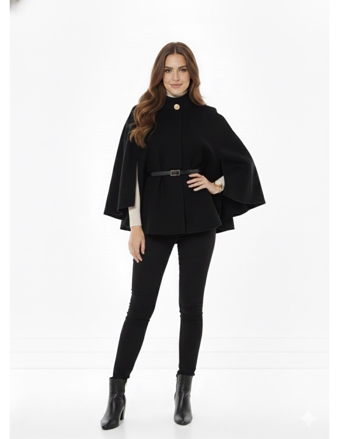 Veste Cape Courte Élégante – Femme