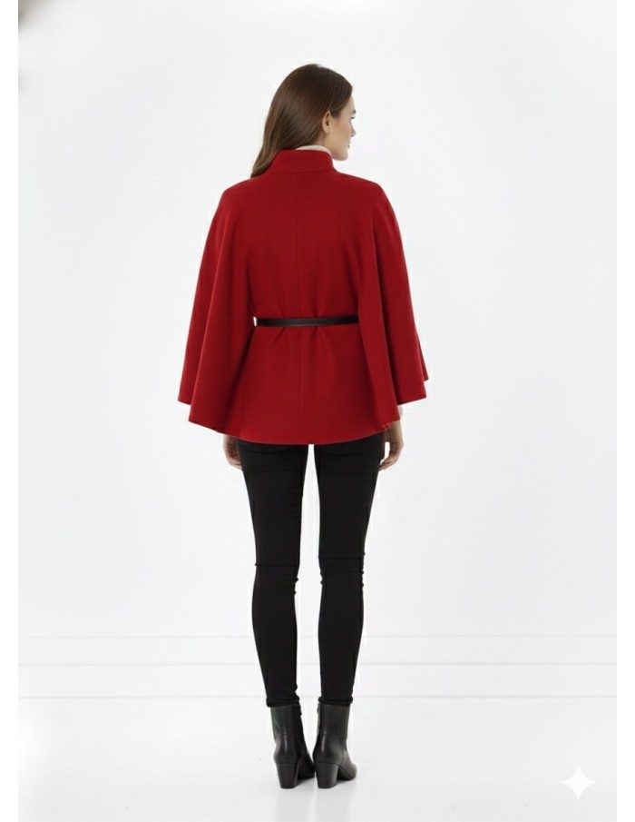 Veste Cape Courte Élégante – Femme