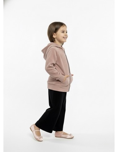 Ensemble à capuche rose zippé – Fille...