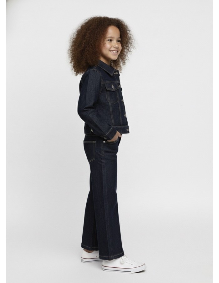 Ensemble en jean brut – Veste et jean fille 4 à 14 ans - Accueil