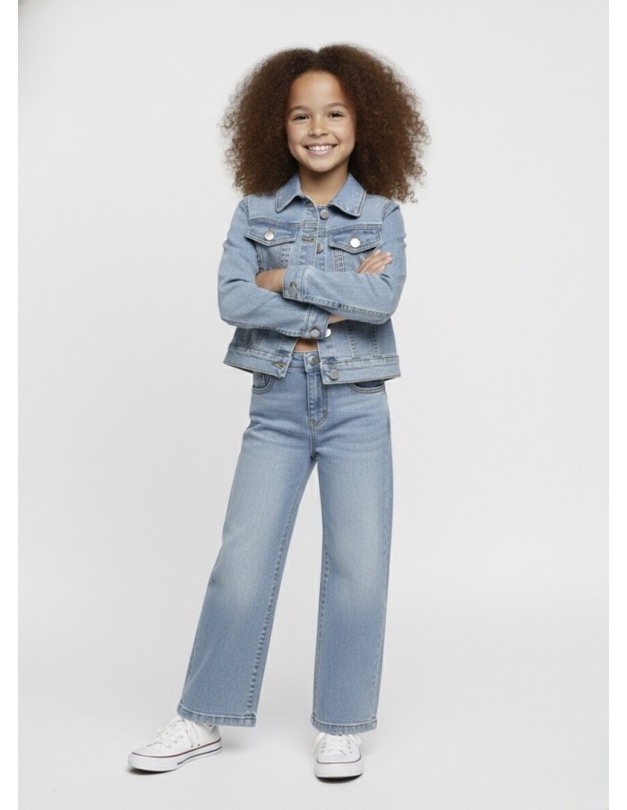 Ensemble en jean clair – Veste et jean fille 4 à 14 ans - Accueil