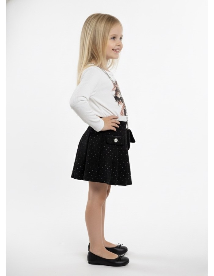 Robe noire et sac assorti – fille 4 à 14 ans - Accueil