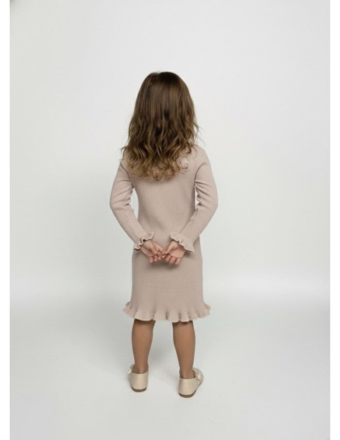 Robe pull rose à volants – Enfant - Accueil
