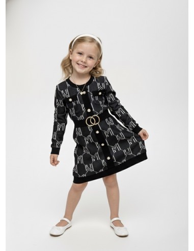 Robe à manches longues avec ceinture...