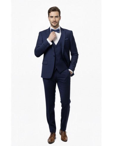 Ensemble costume 2 pièces bleu avec...