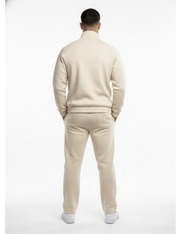 ENSEMBLE SURVÊTEMENT BEIGE ZIPPÉ - HOMME - Accueil
