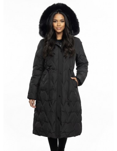 Doudoune Longue Noir avec Capuche...