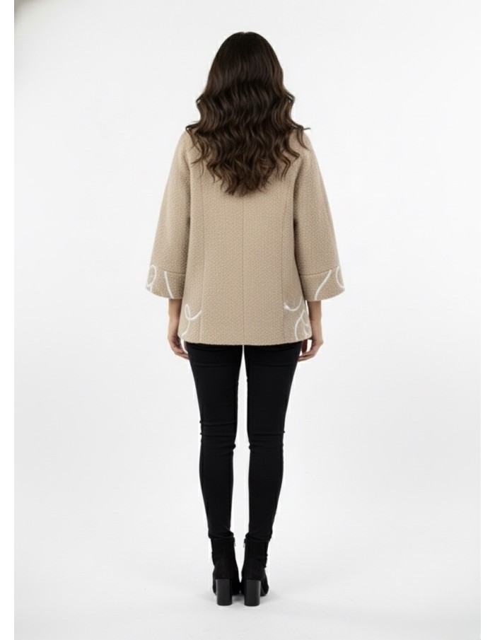 Veste Zippée en Maille Douce Motif - Femme - Accueil