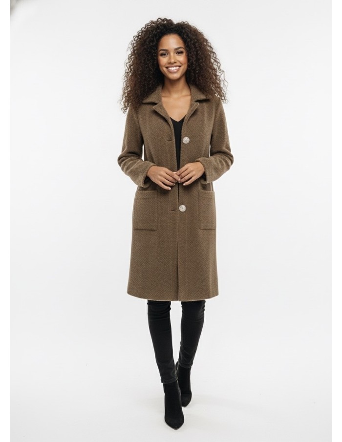 Veste Élégante à Boutons Dorés - FEMME