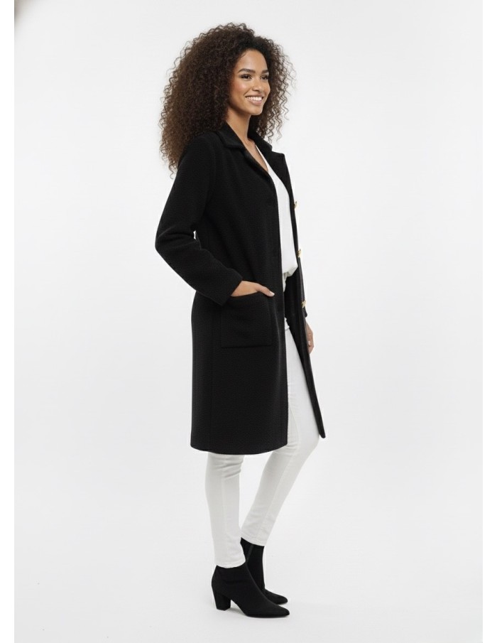 Veste Élégante à Boutons Dorés - FEMME