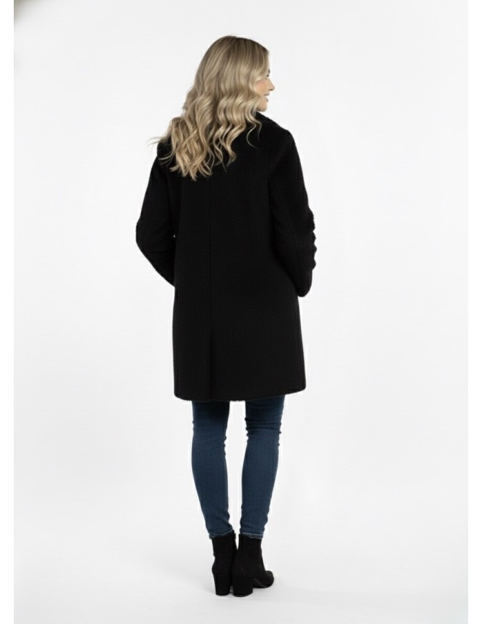 Manteau Texturé à Boutons – FEMME