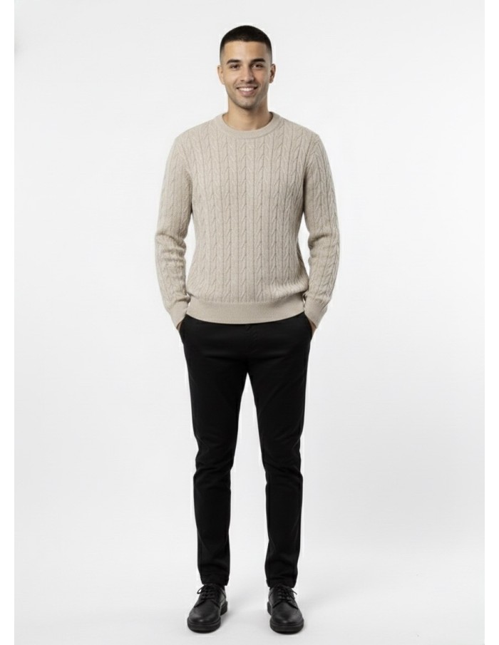 Pull Uni Côtelé – HOMME