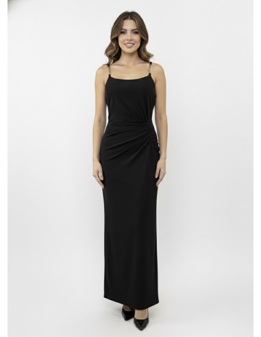 Robe Longue noir Bretelles Bijoux &...