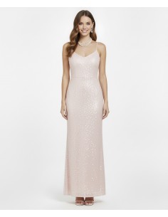 ROBE LONGUE ROSE À SEQUINS... 2