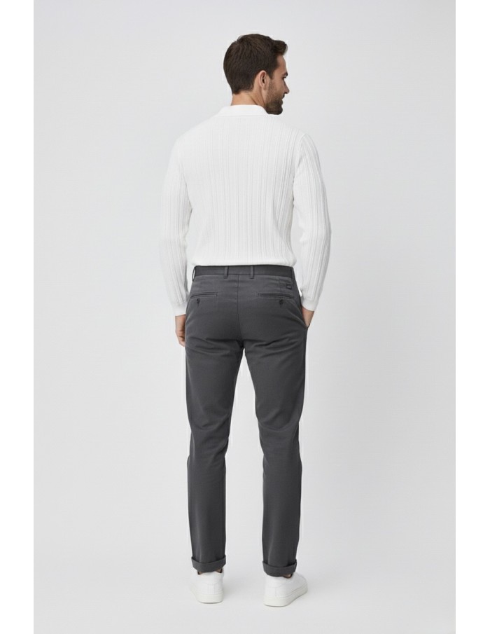 POLO MANCHES LONGUES COL REVERS & FERMETURE ZIP