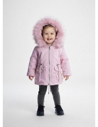 Parka fourrure perle ROSE - bébé - 6...