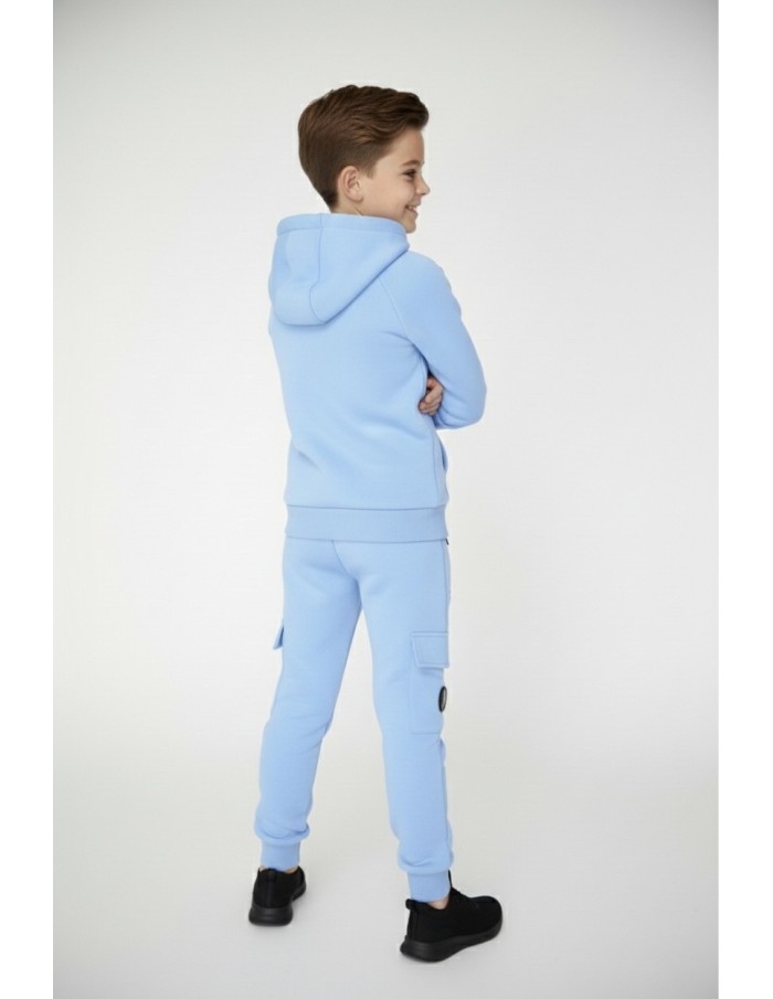 Ensemble jogging bleu ciel - garçon 4 à 16 ans