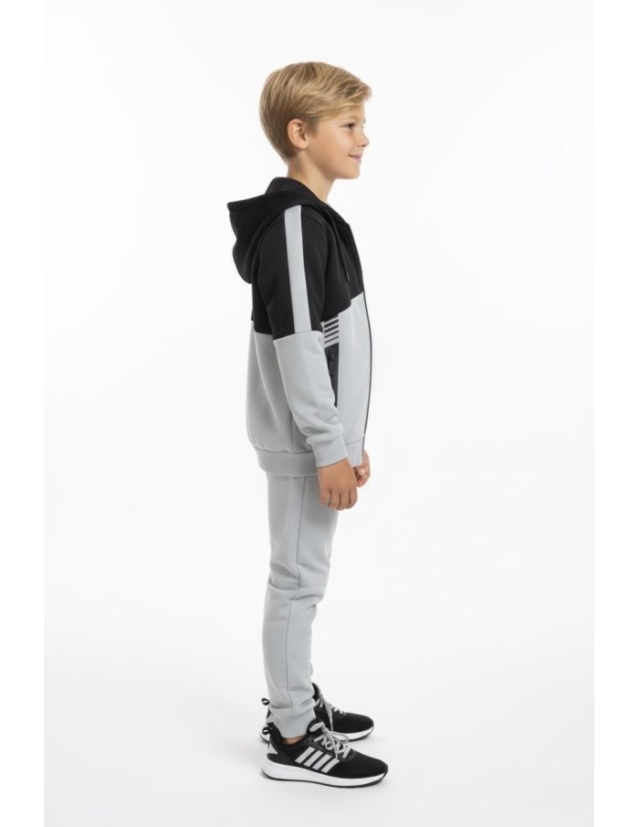 ENSEMBLE SWEAT ZIPPÉ À CAPUCHE & PANTALON - GARÇON