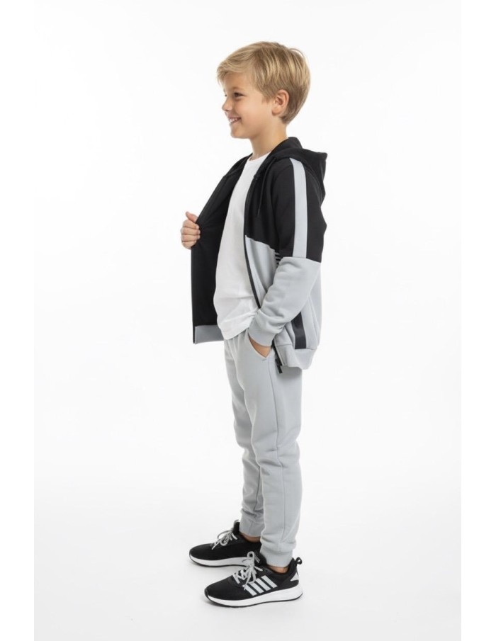 ENSEMBLE SWEAT ZIPPÉ À CAPUCHE & PANTALON - GARÇON
