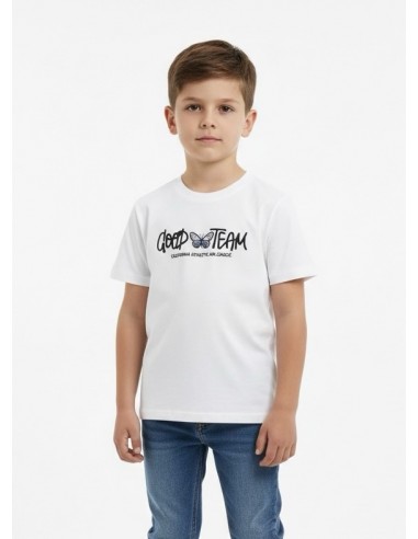 T-SHIRT BLANC GOOD TEAM – GARÇON