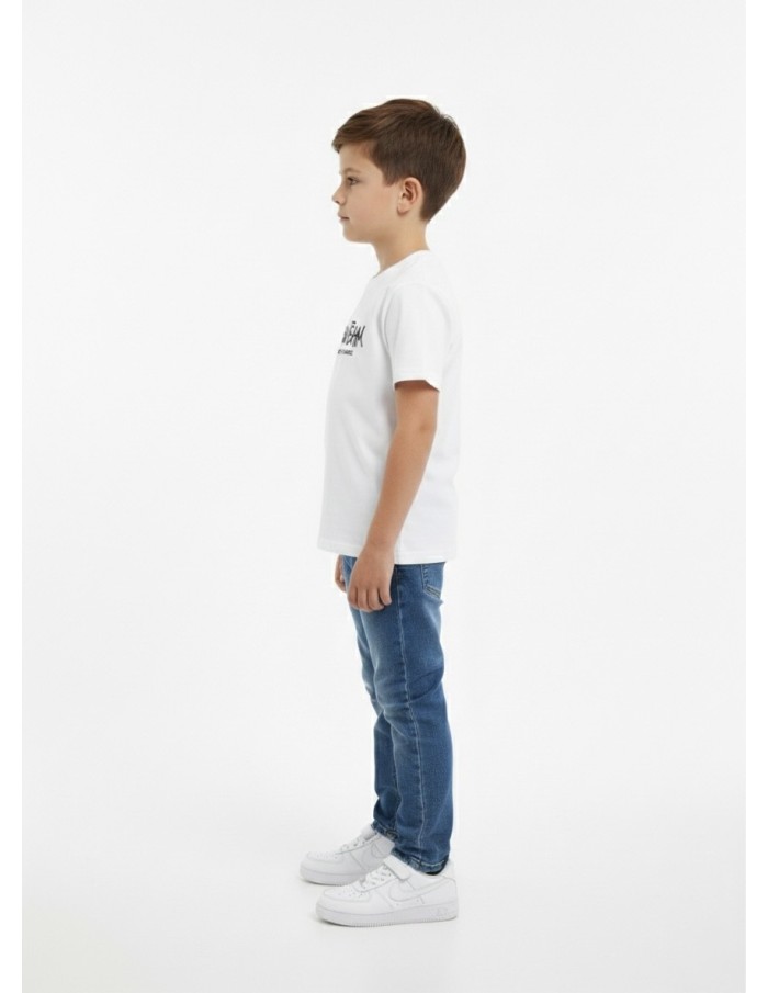 T-SHIRT BLANC GOOD TEAM – GARÇON