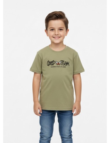 T-SHIRT KAKI GOOD TEAM – GARÇON