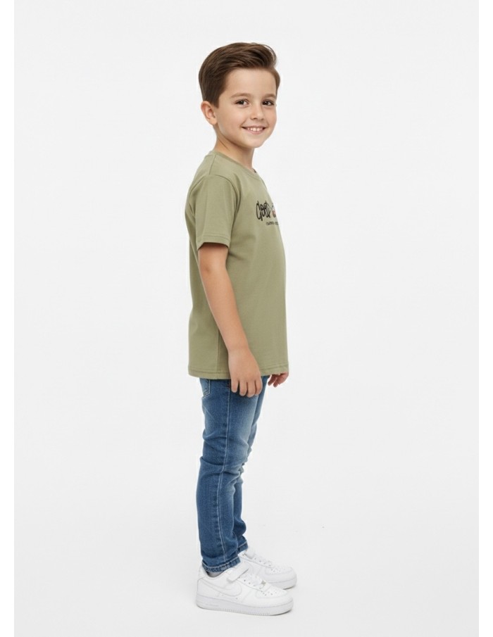 T-SHIRT KAKI GOOD TEAM – GARÇON
