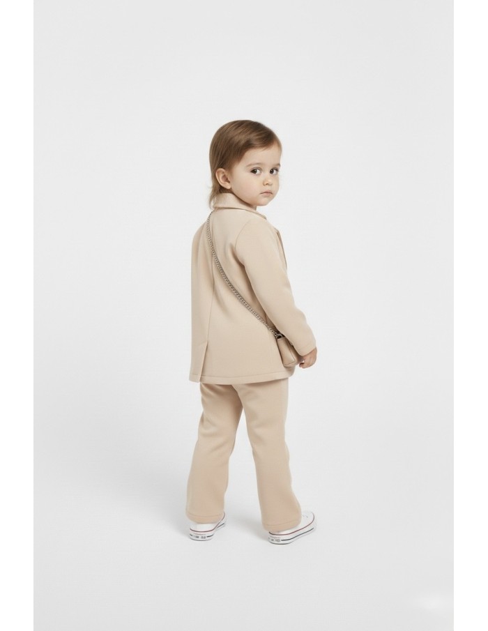 ENSEMBLE TAILLEUR ET SAC BÉBÉ FILLE BEIGE - Accueil