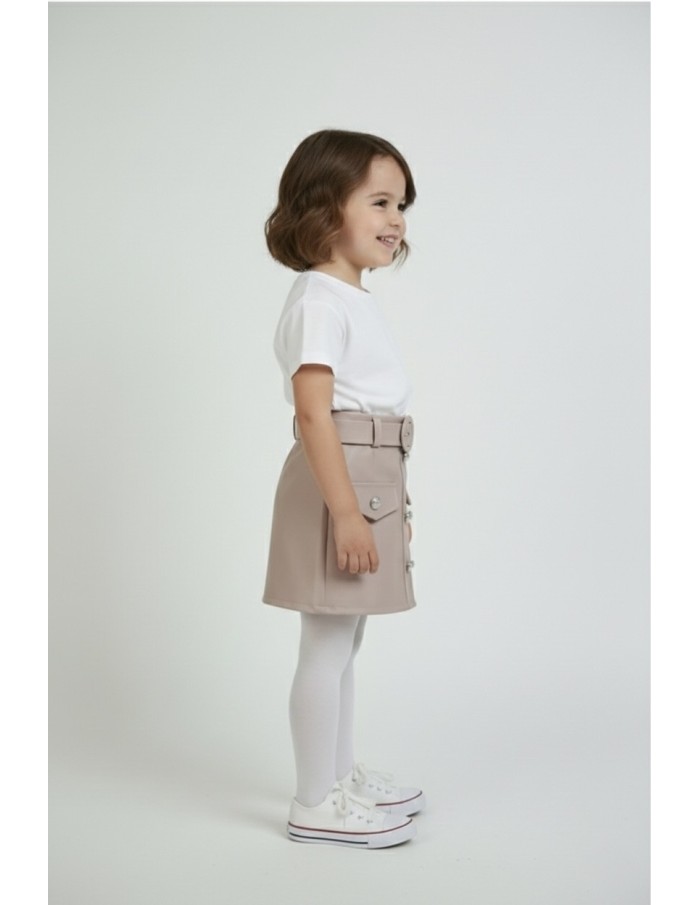 jupe en simili rose bébé fille - Accueil