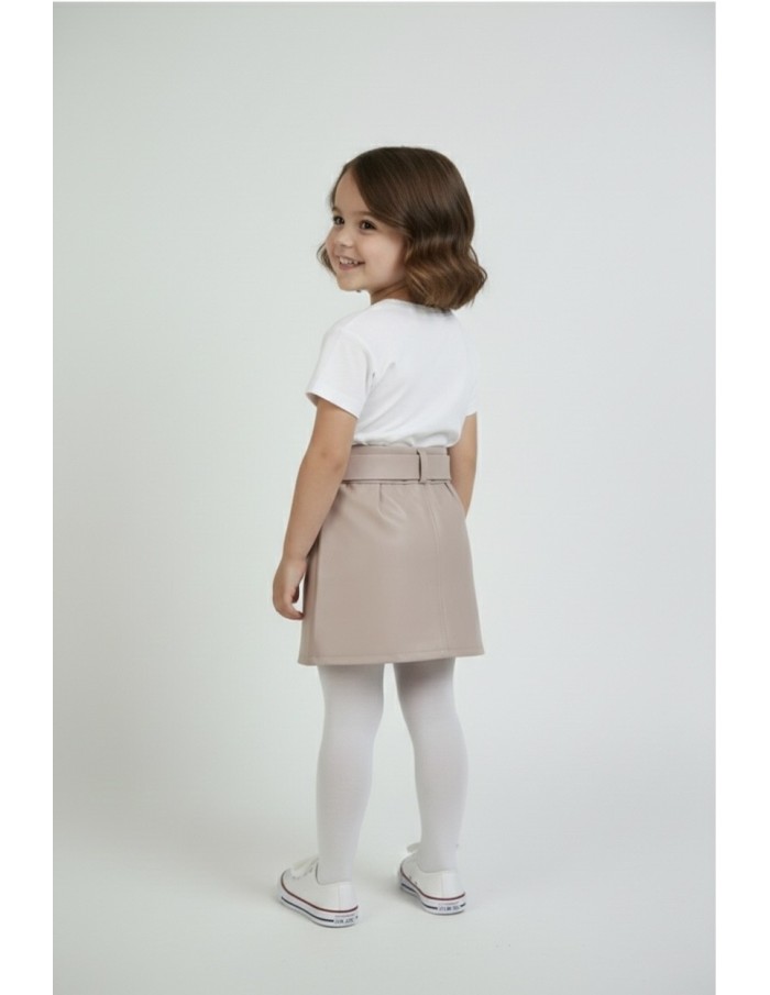 jupe en simili rose bébé fille - Accueil