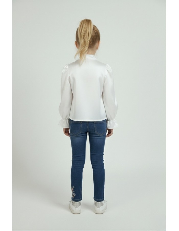 CHEMISE BÉBÉ FILLE NOEUD BLANCHE - Accueil