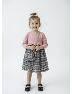 ROBE HAUT ROSE & BAS VICHY...