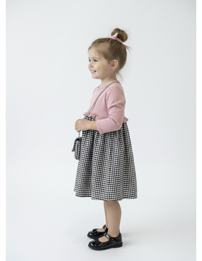 ROBE HAUT ROSE & BAS VICHY + SAC ASSORTI - BÉBÉ