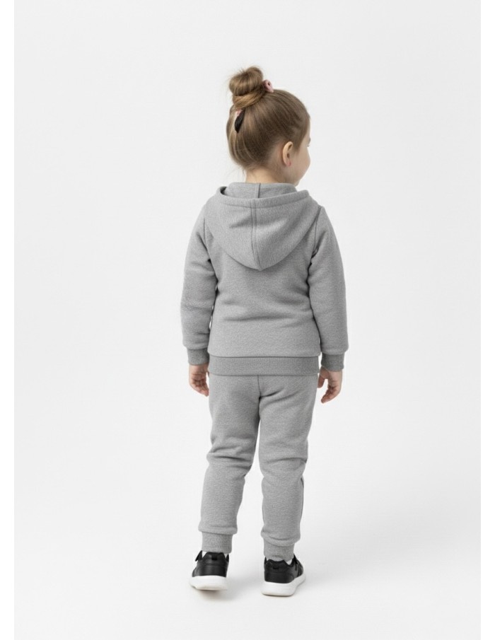ENSEMBLE JOGGING GRIS & ROSE - BÉBÉ FILLE