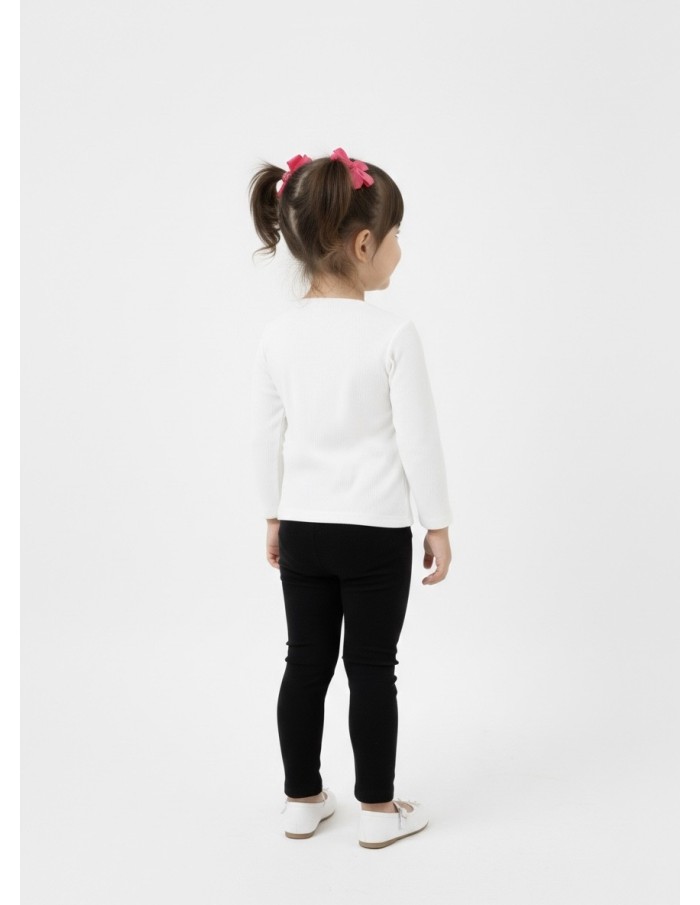 HAUT BLANC AVEC DÉTAILS OR - BÉBÉ FILLE