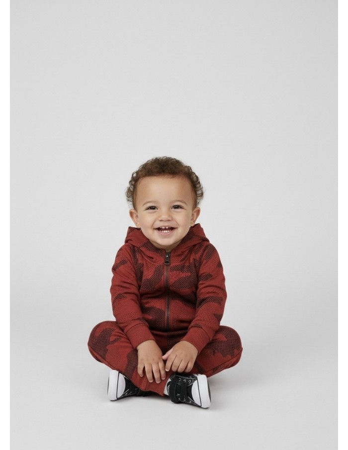 ENSEMBLE JOGGING MOTIF MILITAIRE ROUGE - BÉBÉ GARÇON