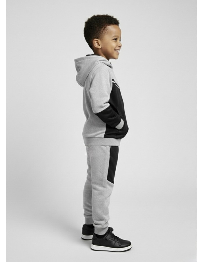 ENSEMBLE JOGGING TECH ZIP & CAPUCHE - GARÇON