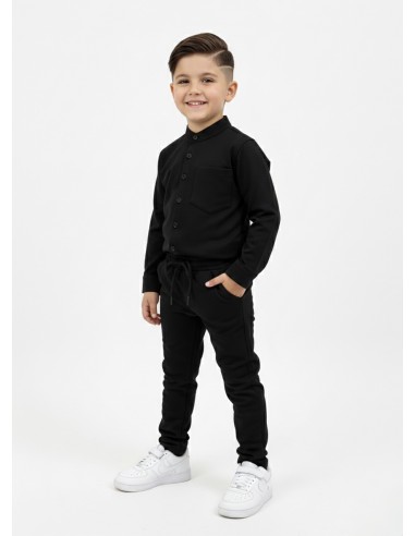ENSEMBLE CHEMISE NOIRE & PANTALON...