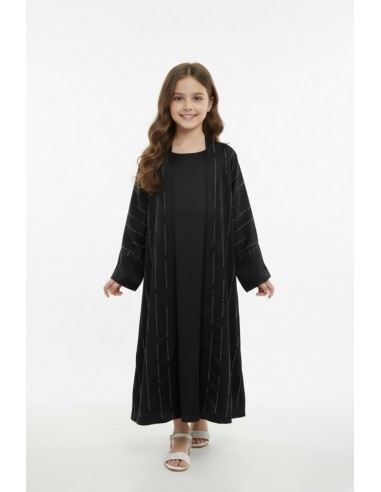 Ensemble noir Gilet + Robe Longue...