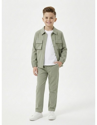 ENSEMBLE VESTE & PANTALON VERT - GARÇON