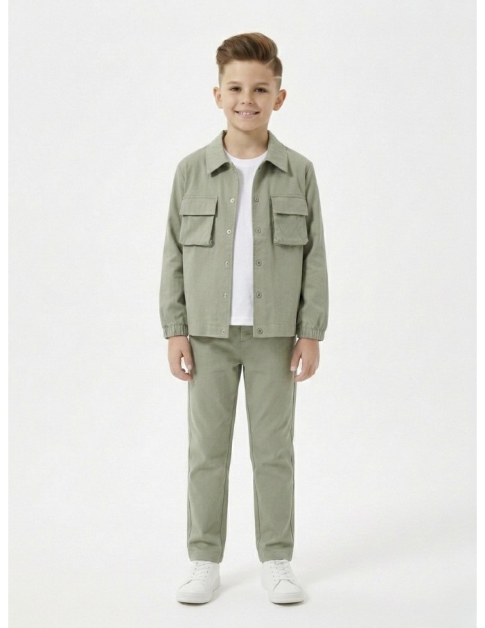 ENSEMBLE VESTE & PANTALON VERT - GARÇON