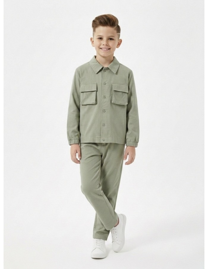 ENSEMBLE VESTE & PANTALON VERT - GARÇON