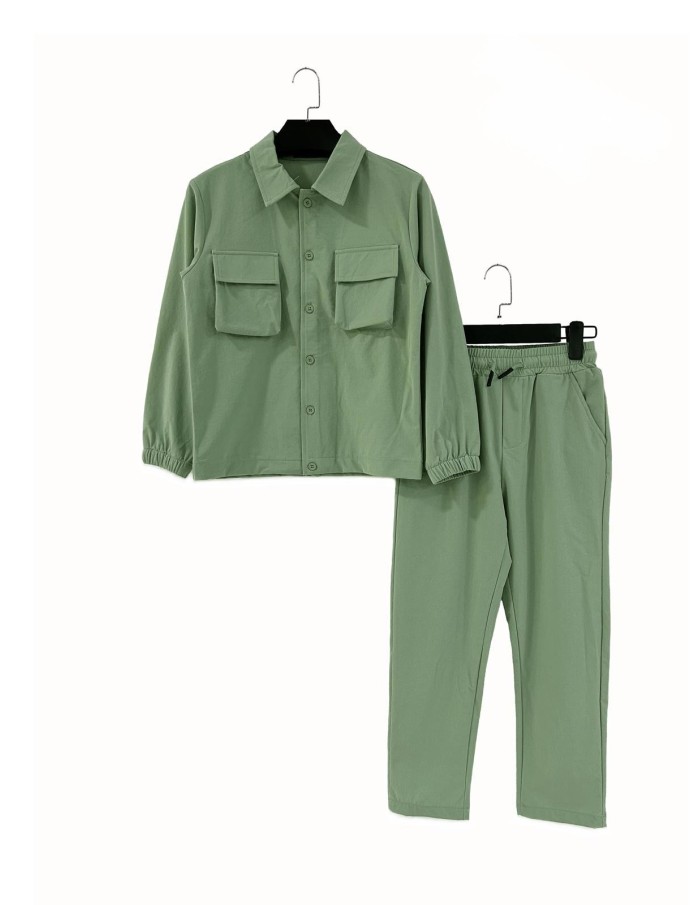 ENSEMBLE VESTE & PANTALON VERT - GARÇON