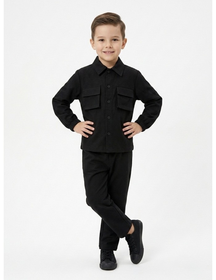 ENSEMBLE VESTE & PANTALON NOIR - GARÇON